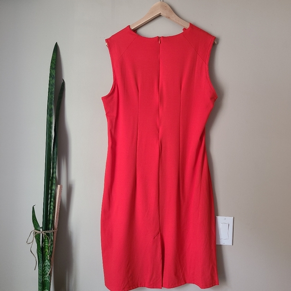 ANGVNS | Orange Stretchy Bodycon Cocktail Dress - Picture 4 of 7